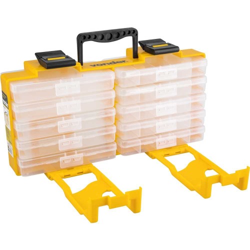Organizador plstico com 10 bandejas mveis - OPV0100