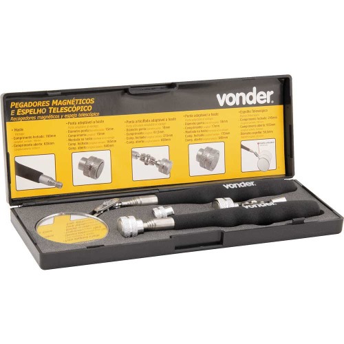 Jogo de pegador de peças magnético com 5 peças Jogo de pegador de peças magnético com 5 peças