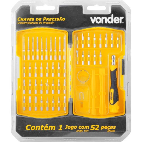 Jogo de chave de precis�o com 52 pe�as, 