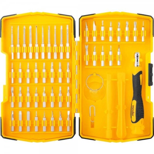 Jogo de chave de precis�o com 52 pe�as, 