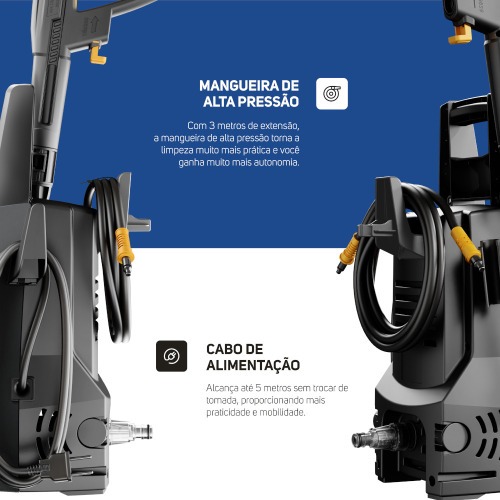 Lavadora de alta press�o Desentupidora 1500 libras - WL 1820 Black Ultra  110V