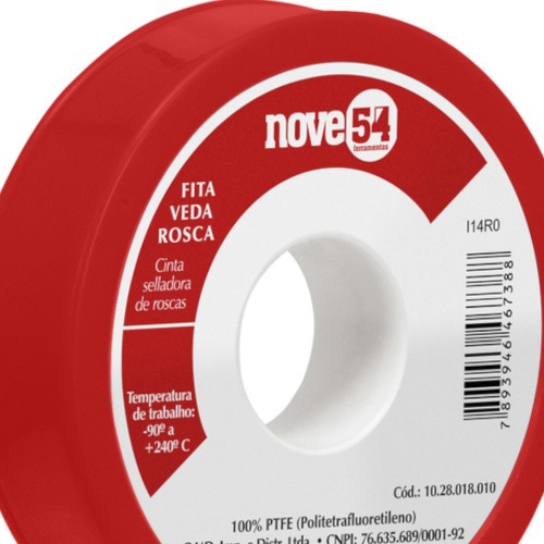 Fita veda rosca 18 mm x 5 metros Fita veda rosca 18 mm x 5 metros
