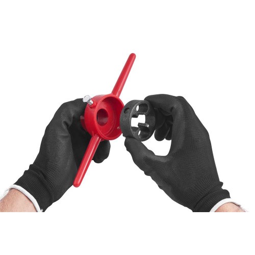 Jogo de tarraxa manual para canos de 1/2 a 1