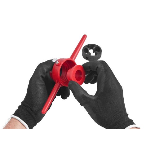 Jogo de tarraxa manual para canos de 1/2 a 1