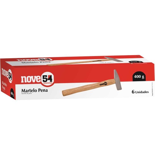 Martelo pena com cabo de madeira 400 gr