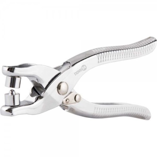 Alicate para ilhos em aço cromado com 100 ilhoses Alicate para ilhos em aço cromado com 100 ilhoses