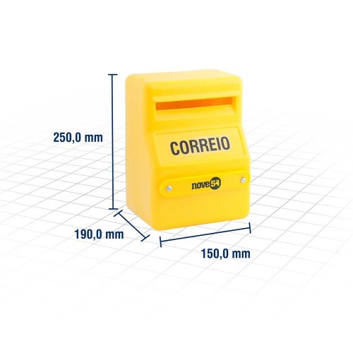 Caixa plástica para correspondências Caixa plástica para correspondências