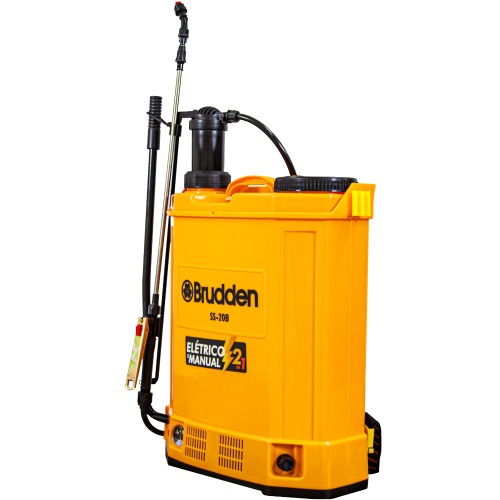 Pulverizador costal a bateria e manual 12V 20 litros com 5 bicos - SS-20B  110V/220V