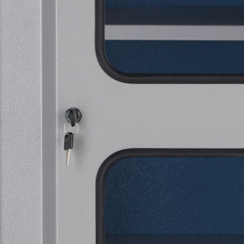 Armrio para ferramentas com 5 prateleiras e porta de vidro - AM-40