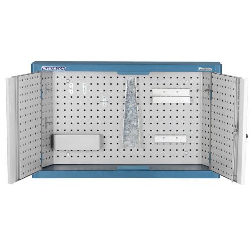 Armrio porta ferramentas com chapa perfurada e portas de ao - AM-9