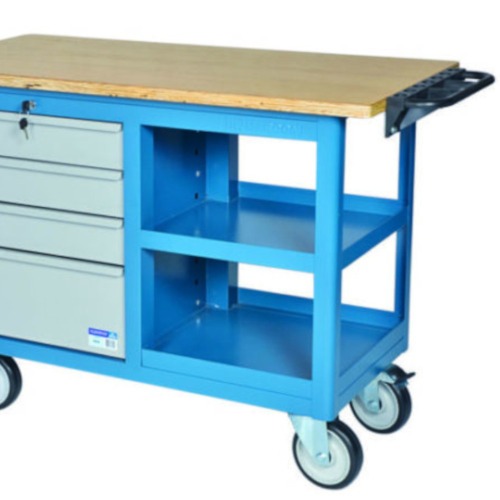 Bancada móvel com 4 gavetas e 1 prateleira - CR-69 Bancada móvel com 4 gavetas e 1 prateleira - CR-69