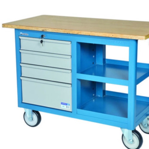 Bancada móvel com 4 gavetas e 1 prateleira - CR-69 Bancada móvel com 4 gavetas e 1 prateleira - CR-69