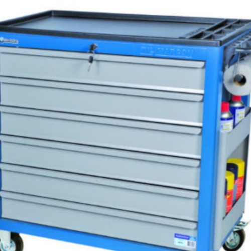 Carrinho fechado com 6 gavetas 