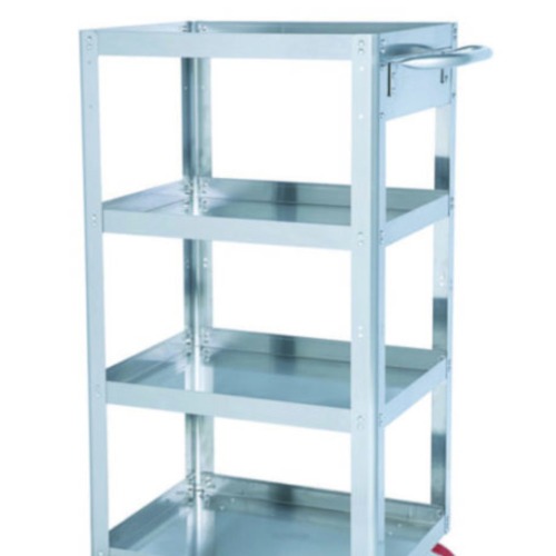 Carrinho para ferramentas aberto em inox c 4 prateleiras Carrinho para ferramentas aberto em inox c 4 prateleiras