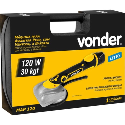 M�quina para assentar piso com ventosa a bateria 12V com maleta - MAP 120  110V/220V