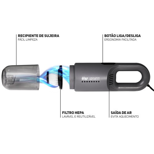 Aspirador de p porttil para carros 12 volts - CAR 12V2