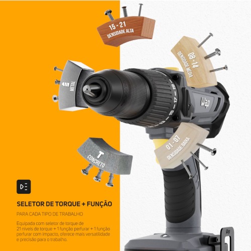 Furadeira Parafusadeira de impacto 1/2