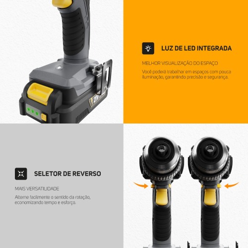 Furadeira Parafusadeira de impacto 1/2