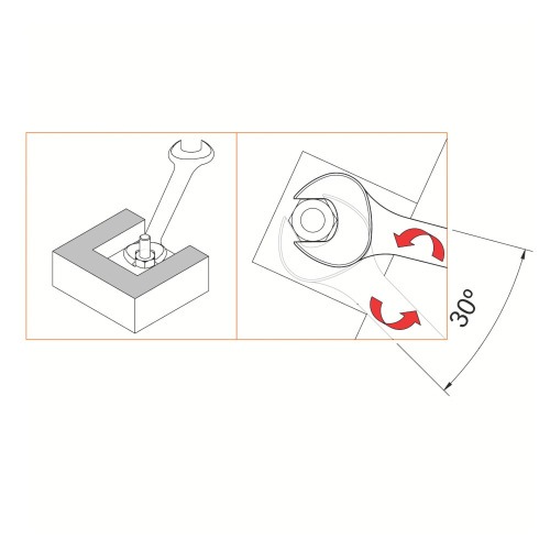 Chave fixa 1/4 x 5/16