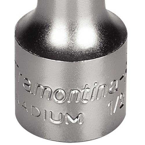 Soquete estriado 8 mm encaixe 1/2 Soquete estriado 8 mm encaixe 1/2