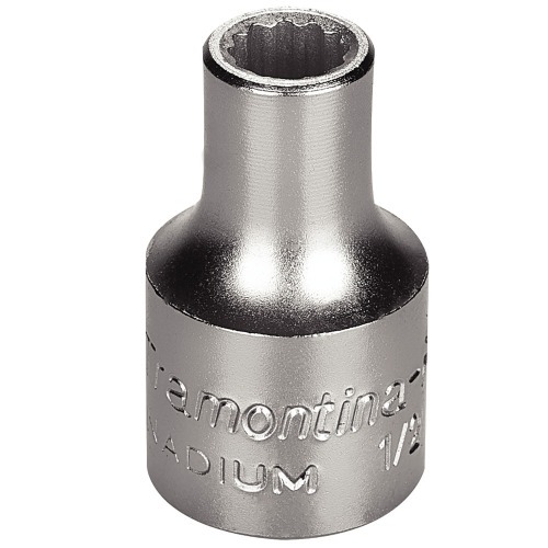 Soquete estriado 8 mm encaixe 1/2 Soquete estriado 8 mm encaixe 1/2
