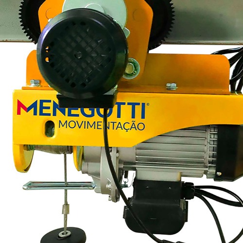 Guincho Talha elétrica 500/1000 kg elevação até 12 m com trole elétrico - Prime 220V Guincho Talha elétrica 500/1000 kg elevação até 12 m com trole elétrico - Prime 220V