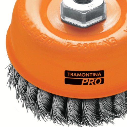 Escova de a�o tipo copo torcida 2.1/2