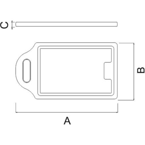 T�bua retangular com al�a para churrasco 