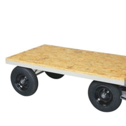 Carro plataforma com tampo em madeira capacidade de 1.200 kg  - TM-72