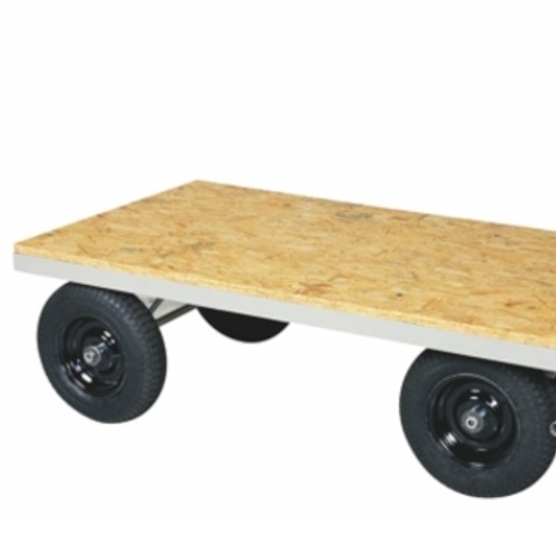 Carro plataforma com tampo em madeira capacidade de 800 kg - TM-71