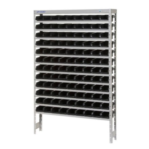 Estante metlica com 108 gavetas n 3 preta - EM108/3P
