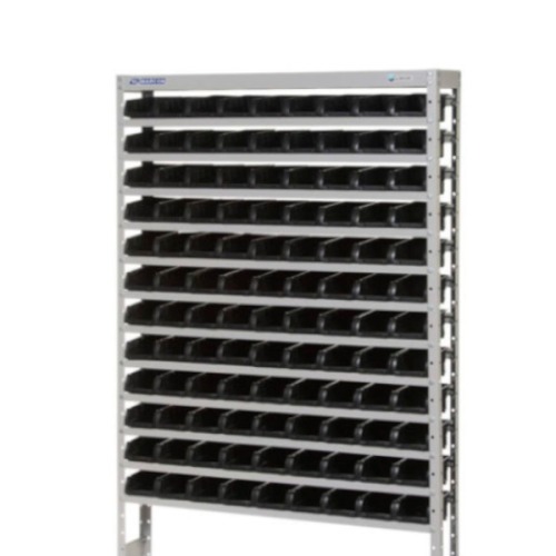 Estante metlica com 108 gavetas n 3 preta - EM108/3P