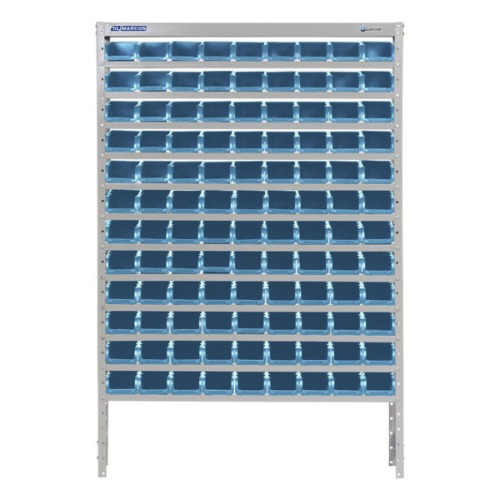 Estante met�lica com 108 gavetas n�3 azul - EF108/3A