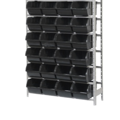 Estante metlica com 28 gavetas n 7 preta - EF28/7P