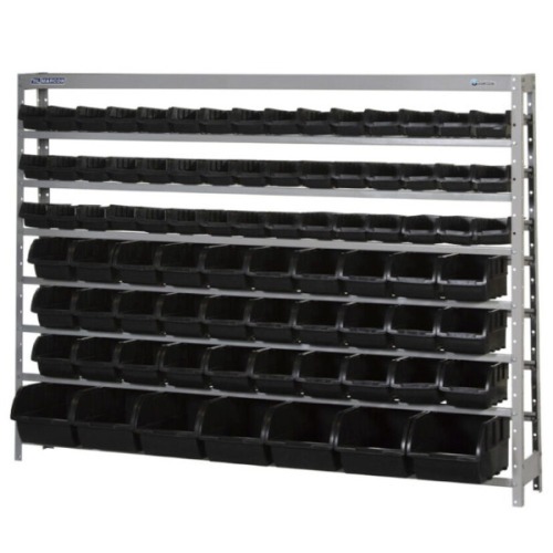 Estante metálica com 82 gavetas medidas diversas preta - EF82P Estante metálica com 82 gavetas medidas diversas preta - EF82P