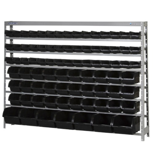 Estante metálica com 82 gavetas preta medidas diversas - EP82P Estante metálica com 82 gavetas preta medidas diversas - EP82P