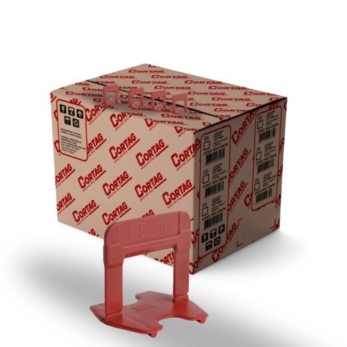 Espaador e nivelador para piso 1,5 mm com 500 peas - ECO