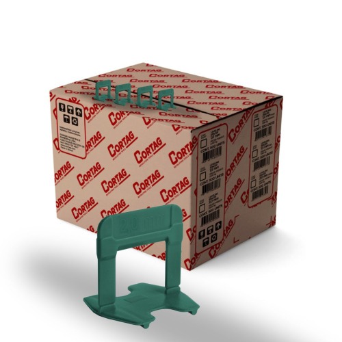 Espaador e nivelador para piso 2,0 mm com 500 peas - ECO