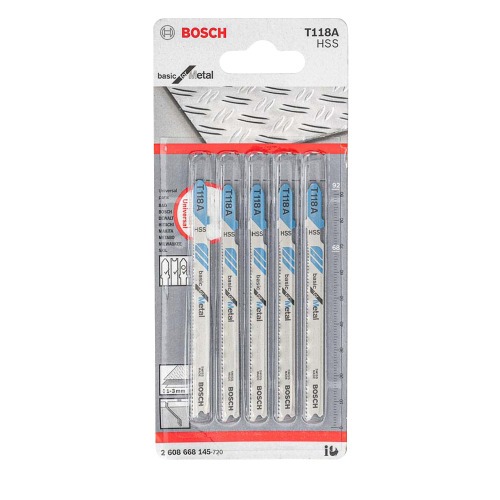 Lâmina para serra tico tico para chapas finas de metal - T118A Lâmina para serra tico tico para chapas finas de metal - T118A