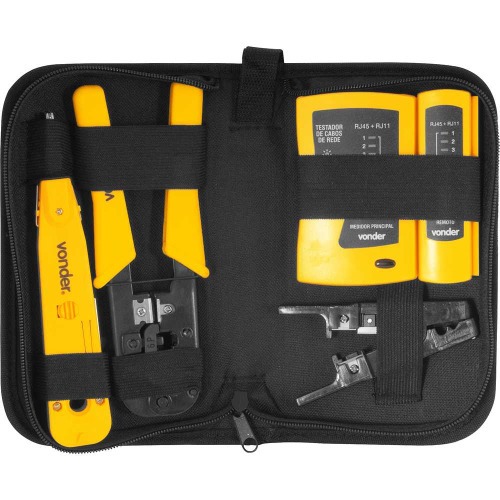Testador de cabos de rede RJ11 / RJ12 / RJ45 com acessrios 