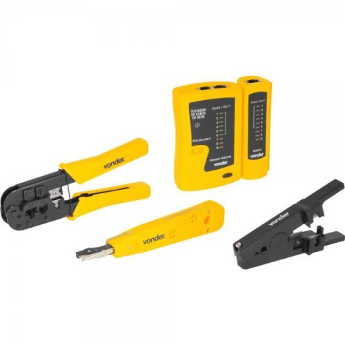 Testador de cabos de rede RJ11 / RJ12 / RJ45 com acessrios 