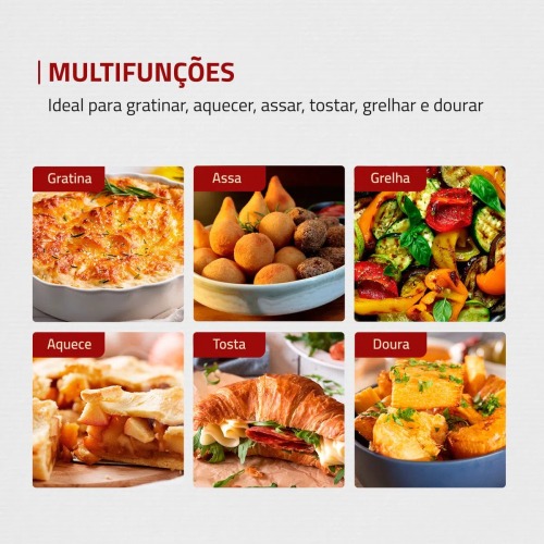 Forno el�trico 650 watts 10 Litros Master Cooker - FR-20  110V