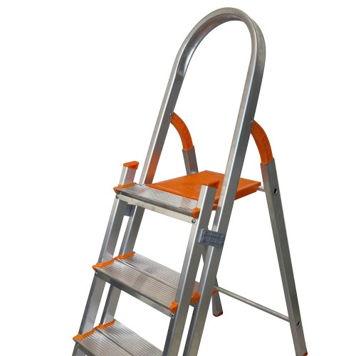 Escada de alum�nio com 3 degraus duplos residencial - EMD003