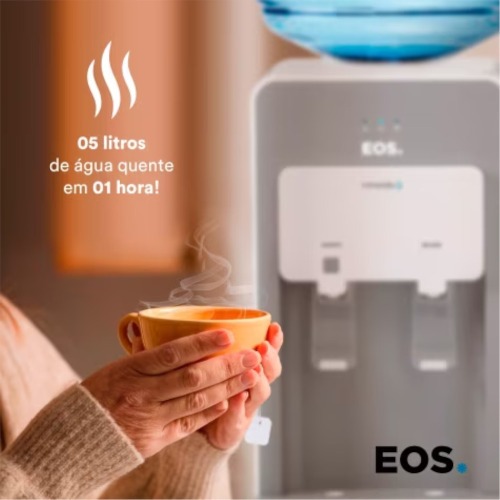 Bebedouro de mesa eletrônico Quente e Frio cinza Mineralle - EBE02QS 220V Bebedouro de mesa eletrônico Quente e Frio cinza Mineralle - EBE02QS 220V