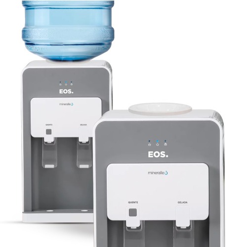 Bebedouro de mesa eletrônico Quente e Frio cinza Mineralle - EBE02QS 220V Bebedouro de mesa eletrônico Quente e Frio cinza Mineralle - EBE02QS 220V