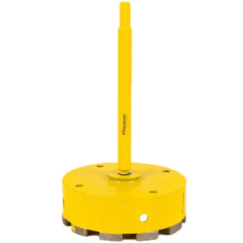 Serra copo diamantada 130 mm com haste encaixe 3/8 Serra copo diamantada 130 mm com haste encaixe 3/8