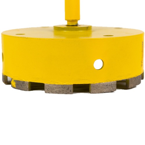 Serra copo diamantada 130 mm com haste encaixe 3/8 Serra copo diamantada 130 mm com haste encaixe 3/8