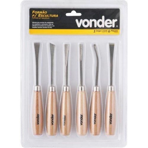 Jogo de formões para escultura com 6 peças Jogo de formões para escultura com 6 peças