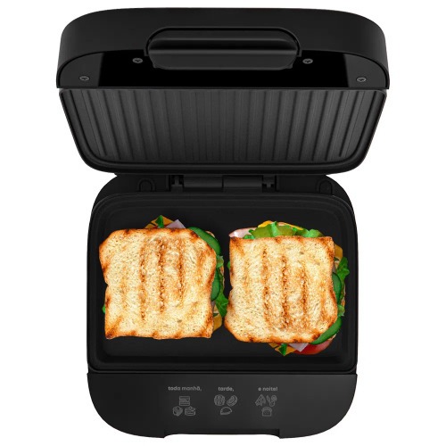 Sanduicheira Grill antiaderente 750W com boto liga/desliga Click - SAN400  110V