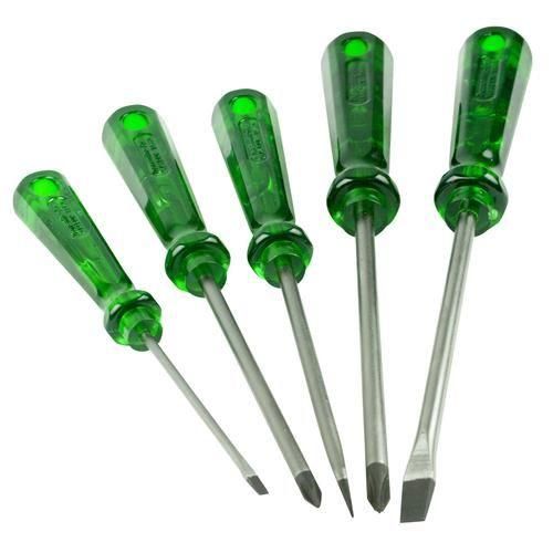 Jogo de chave de fenda e phillips com 05 peas ao cromo vandio